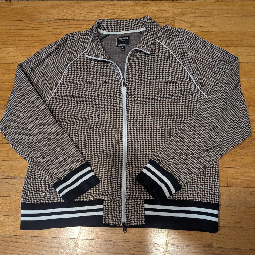 Todd Snyder Houndstooth Track Jacket | NWOT | XL